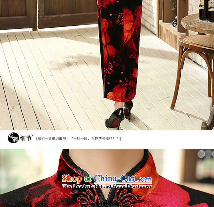 Stretch Wool qipao Kim Fall/Winter Collections daily stylish classic in Sau San improved long antique dresses larger long 3XL picture, prices, brand platters! The elections are supplied in the national character of distribution, so action, buy now enjoy more preferential! As soon as possible.