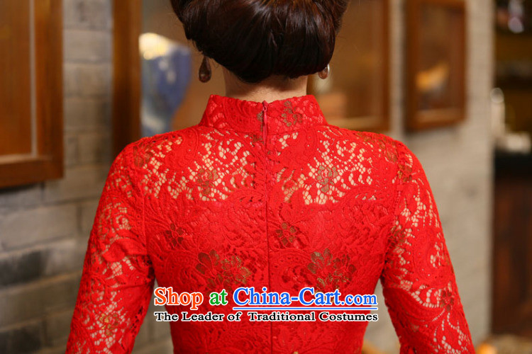 It fall for women married to the lift mast qipao Chinese collar improved 7 cuff lace bows cheongsam dress Figure 2XL color pictures, prices, brand platters! The elections are supplied in the national character of distribution, so action, buy now enjoy more preferential! As soon as possible.