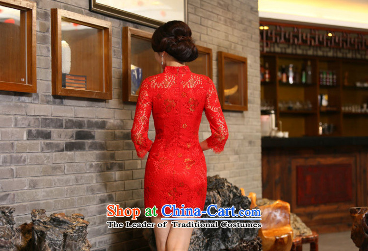 It fall for women married to the lift mast qipao Chinese collar improved 7 cuff lace bows cheongsam dress Figure 2XL color pictures, prices, brand platters! The elections are supplied in the national character of distribution, so action, buy now enjoy more preferential! As soon as possible.