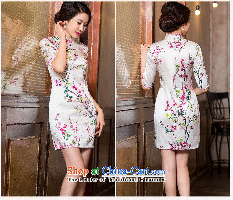 The leading edge of the cross-sa to 2015 retro heavyweight Silk Cheongsam fall inside improved cheongsam dress stylish herbs extract cheongsam dress new picture color picture XL HY652A, prices, brand platters! The elections are supplied in the national character of distribution, so action, buy now enjoy more preferential! As soon as possible.