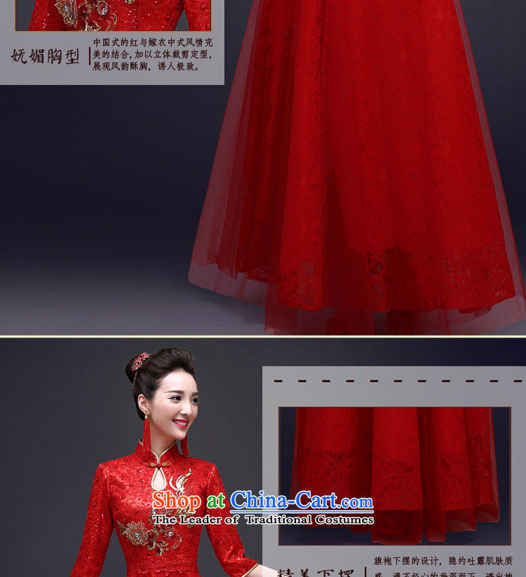 The privilege of serving-leung bows services fall 2015 new qipao Chinese long red bride wedding dresses Sau San Red XL Photo, prices, brand platters! The elections are supplied in the national character of distribution, so action, buy now enjoy more preferential! As soon as possible.