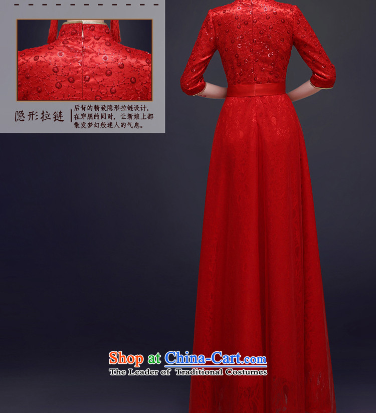 The privilege of serving-leung bows services fall 2015 new qipao Chinese long red bride wedding dresses Sau San Red XL Photo, prices, brand platters! The elections are supplied in the national character of distribution, so action, buy now enjoy more preferential! As soon as possible.