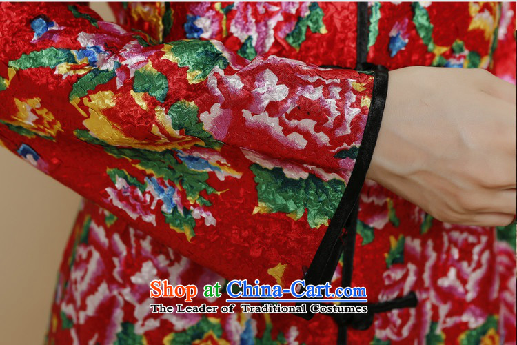 The elderly in the autumn and winter 2015 Ms. stylish cardigan silk linen in long jacket, reverse collar middle-aged ladies Tang dynasty MOM pack simple wild long-sleeved jacket in red XXL picture, prices, brand platters! The elections are supplied in the national character of distribution, so action, buy now enjoy more preferential! As soon as possible.