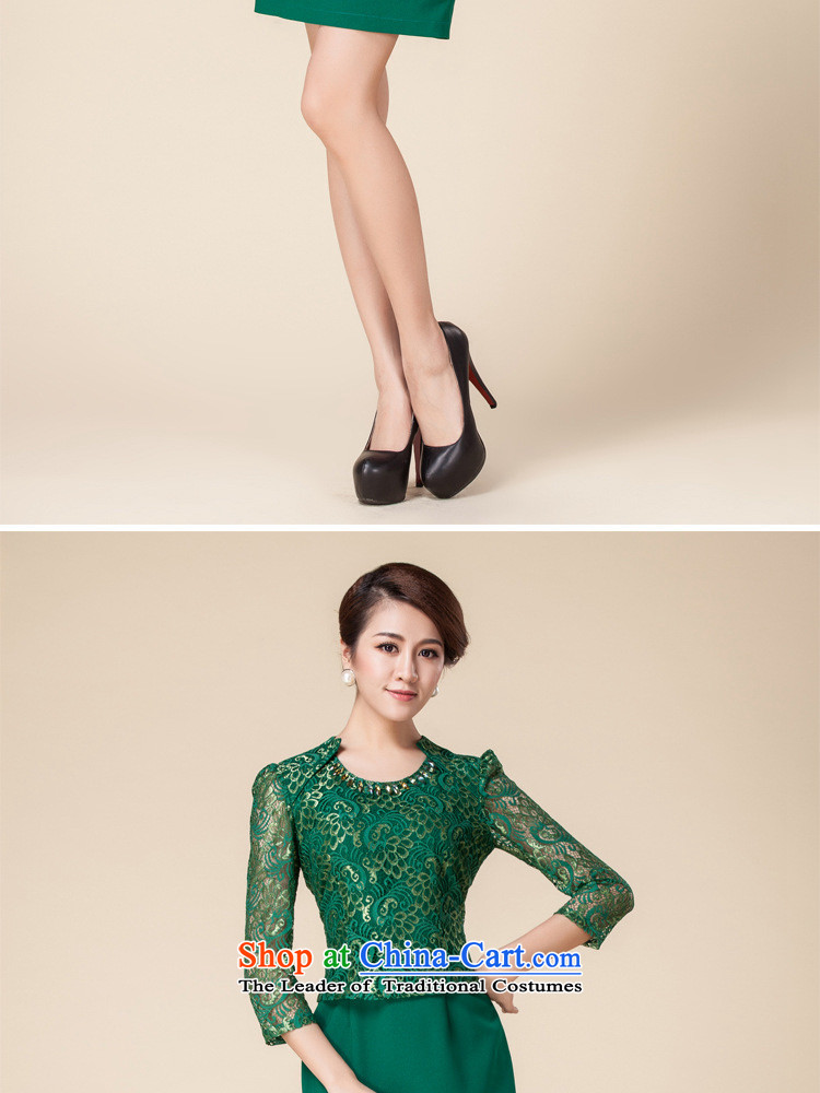 The new hot autumn and winter women's dresses in the retro cuff improved dresses engraving lace cheongsam dress in red S picture, prices, brand platters! The elections are supplied in the national character of distribution, so action, buy now enjoy more preferential! As soon as possible.