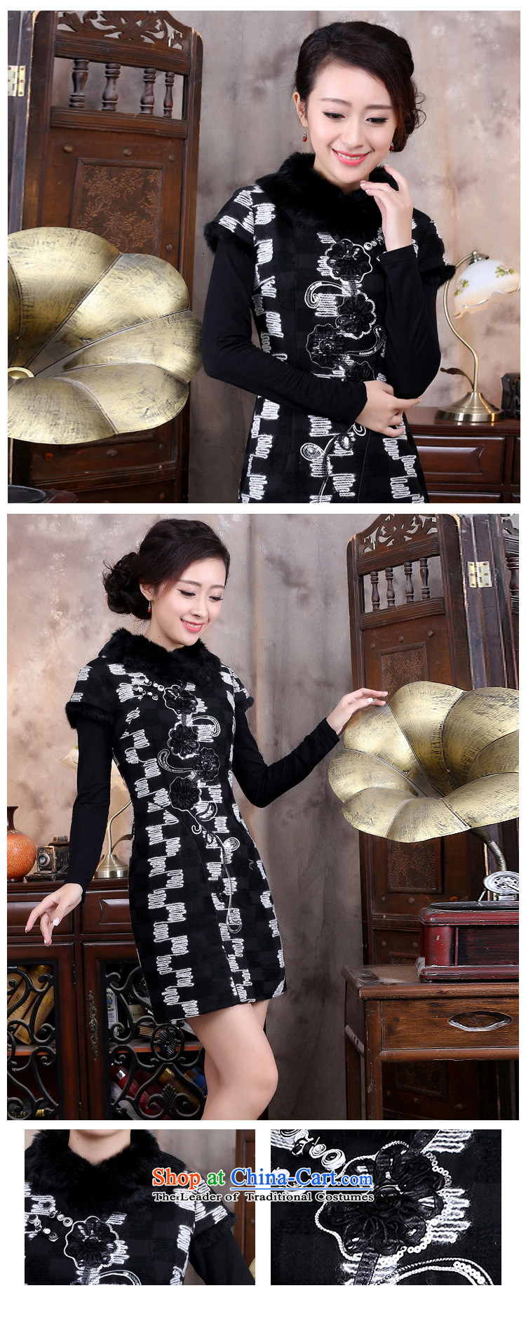 The autumn and winter new improved Couture fashion Chinese Dress Tang dynasty dresses qipao Black XL Photo, prices, brand platters! The elections are supplied in the national character of distribution, so action, buy now enjoy more preferential! As soon as possible.