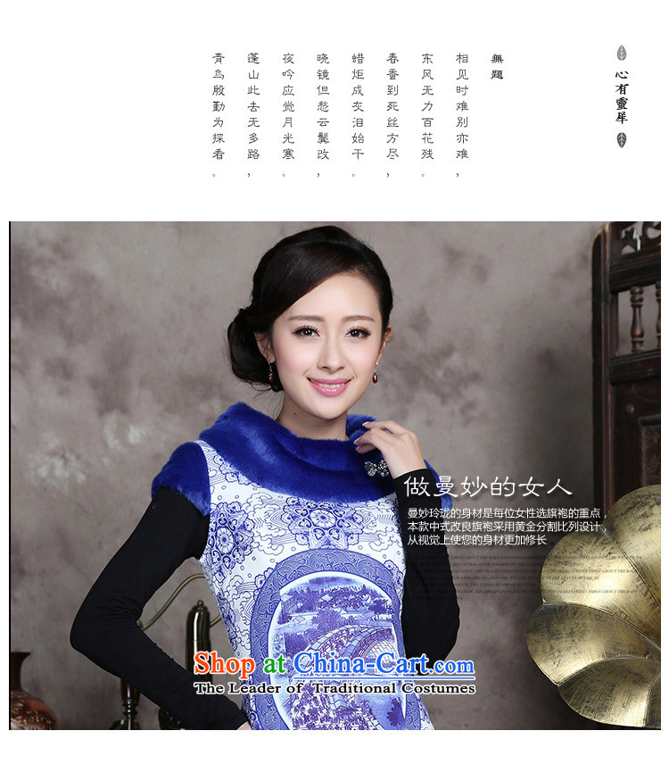 The autumn and winter new women's porcelain stamp improved fashion show Wo Service Chinese Tang dynasty for gross dresses qipao porcelain M picture, prices, brand platters! The elections are supplied in the national character of distribution, so action, buy now enjoy more preferential! As soon as possible.