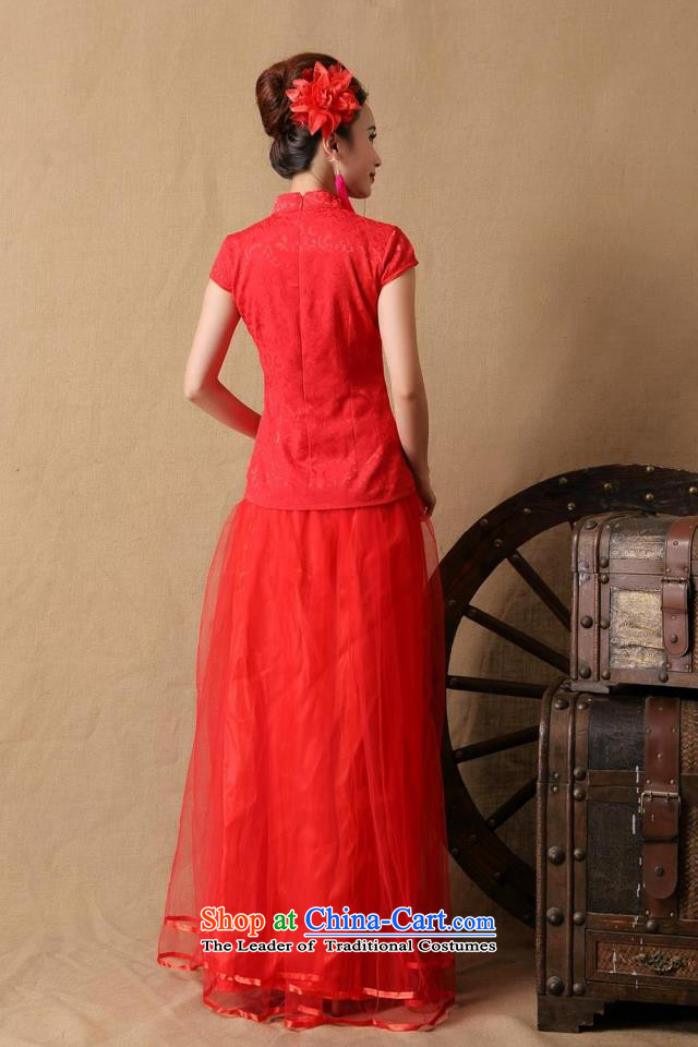 The new 2015 Red stylish marriages ceremony cheongsam dress red XL Photo, prices, brand platters! The elections are supplied in the national character of distribution, so action, buy now enjoy more preferential! As soon as possible.