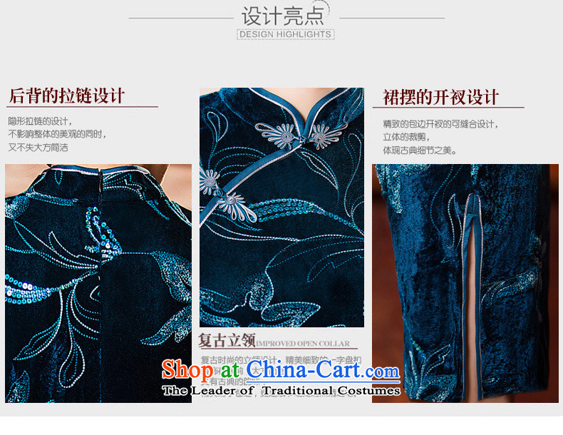 The cross-sa 2015 retro-cashmere qipao graceful skirt the new improved cheongsam dress Chinese qipao gown MOM pack installed QD303- autumn purple M picture, prices, brand platters! The elections are supplied in the national character of distribution, so action, buy now enjoy more preferential! As soon as possible.