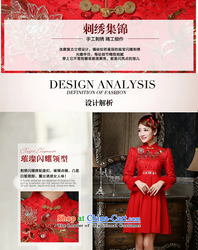 The privilege of serving-leung bows to bride Chinese wedding dresses qipao Red 5mm high fat waist back door to the winter pregnant women, short skirts L picture, prices, brand platters! The elections are supplied in the national character of distribution, so action, buy now enjoy more preferential! As soon as possible.