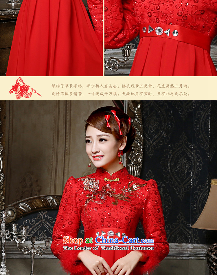 The privilege of serving-leung bows to bride Chinese wedding dresses qipao Red 5mm high fat waist back door to the winter pregnant women, short skirts L picture, prices, brand platters! The elections are supplied in the national character of distribution, so action, buy now enjoy more preferential! As soon as possible.