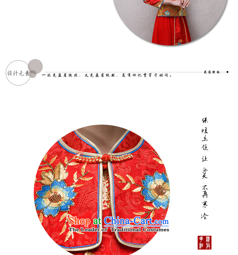 Sau Wo Service 2015 winter new bride red retro improved qipao Chinese evening drink service bridal dresses Sau San Feng use marriages evening wedding gown red Soo kimono + Head Ornaments M picture, prices, brand platters! The elections are supplied in the national character of distribution, so action, buy now enjoy more preferential! As soon as possible.