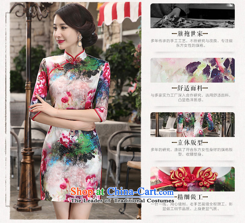The cross-Sha Chau replacing qipao portrait new stylish retro improved cheongsam dress cheongsam dress seven Ms. cuff ZA3S07 double picture color M brand, prices, picture platters! The elections are supplied in the national character of distribution, so action, buy now enjoy more preferential! As soon as possible.