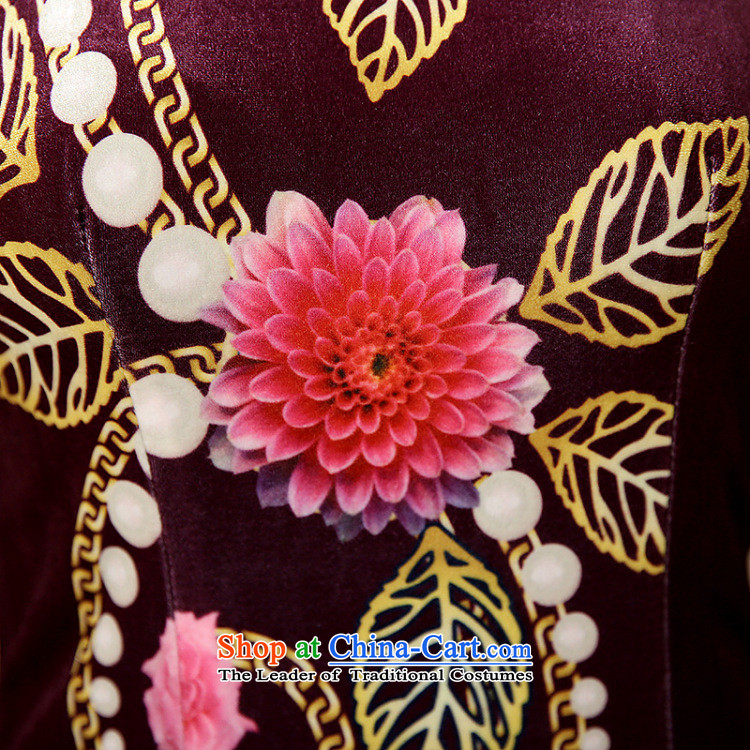In the spring and autumn jie female Tang dynasty qipao positioning poster Stretch Wool collar manually gold disc allotted seven points cuff cheongsam dress figure XXXL picture, prices, brand platters! The elections are supplied in the national character of distribution, so action, buy now enjoy more preferential! As soon as possible.