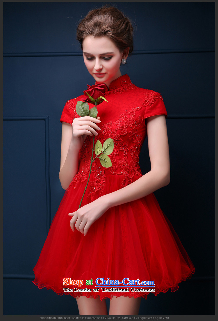 Energy Tifi Li bridal dresses qipao bride bows services 2015 winter new lace short) Bride wedding dress cheongsam red S picture, prices, brand platters! The elections are supplied in the national character of distribution, so action, buy now enjoy more preferential! As soon as possible.