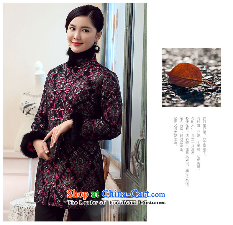 [Sau Kwun Tong] first to the Champs Elysees for winter 2015 new) Ms. older folder cotton Tang Dynasty Chinese mother coat cotton purple M picture, prices, brand platters! The elections are supplied in the national character of distribution, so action, buy now enjoy more preferential! As soon as possible.