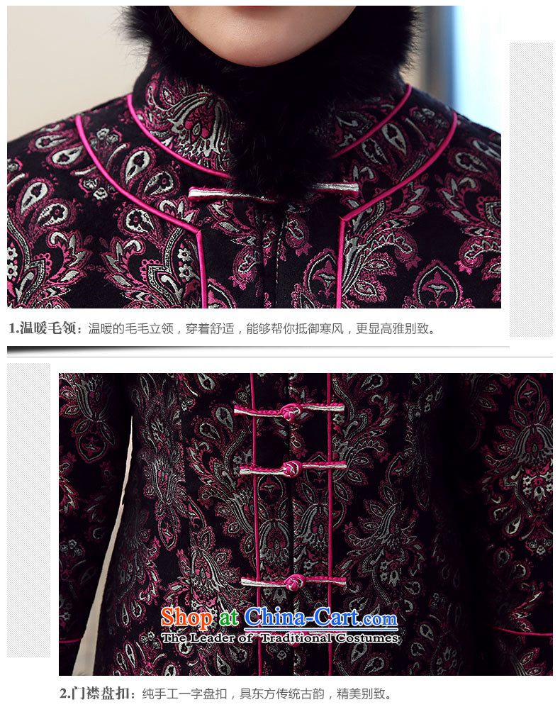 [Sau Kwun Tong] first to the Champs Elysees for winter 2015 new) Ms. older folder cotton Tang Dynasty Chinese mother coat cotton purple M picture, prices, brand platters! The elections are supplied in the national character of distribution, so action, buy now enjoy more preferential! As soon as possible.
