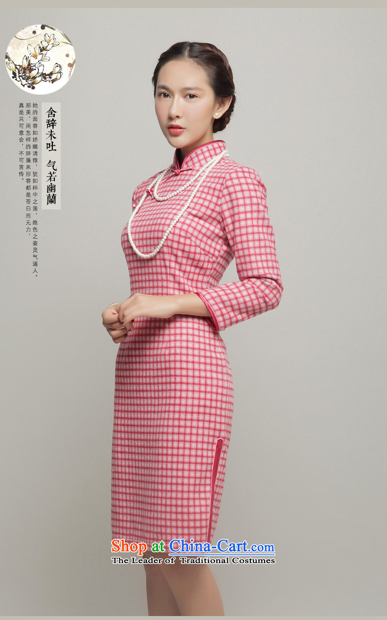 Bong-dwelling for autumn and winter 7475 2015 new long-sleeved qipao latticed qipao retro qipao? gross dresses DQ15260 pink XXL picture, prices, brand platters! The elections are supplied in the national character of distribution, so action, buy now enjoy more preferential! As soon as possible.