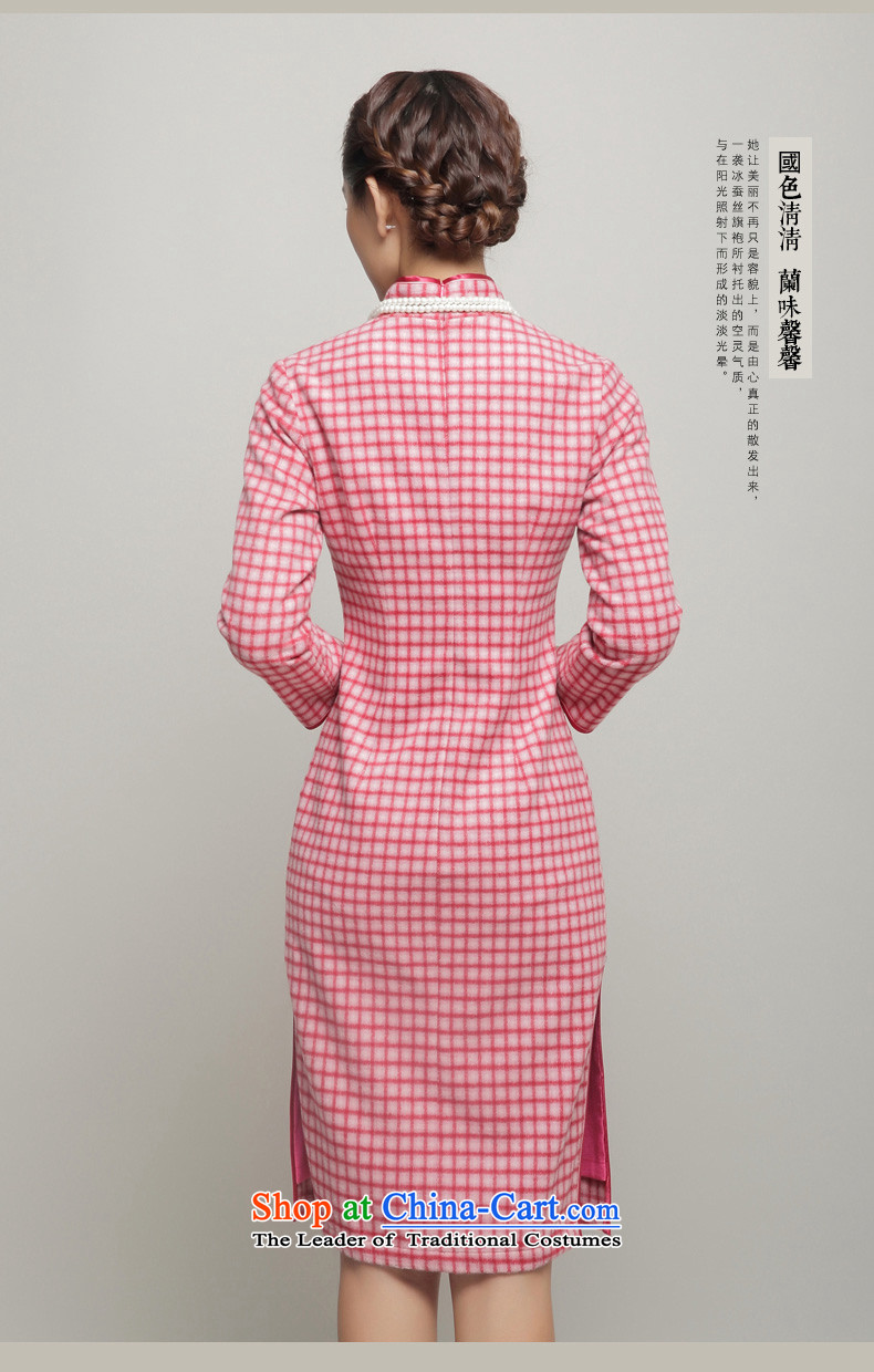 Bong-dwelling for autumn and winter 7475 2015 new long-sleeved qipao latticed qipao retro qipao? gross dresses DQ15260 pink XXL picture, prices, brand platters! The elections are supplied in the national character of distribution, so action, buy now enjoy more preferential! As soon as possible.