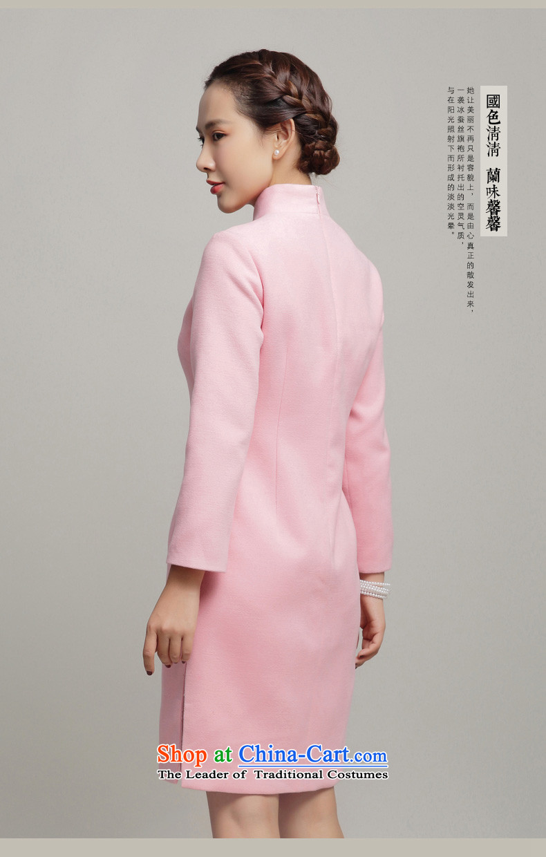 Bong-migratory 7475 gross cheongsam dress? 2015 new winter long-sleeved improved stylish cheongsam dress DQ15263 Embroidered pink S picture, prices, brand platters! The elections are supplied in the national character of distribution, so action, buy now enjoy more preferential! As soon as possible.