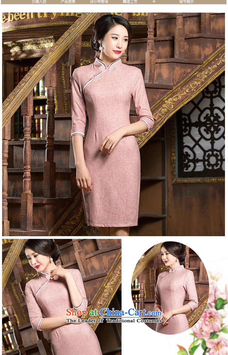 Five-sense new Fall 2015 figure in cuff retro cheongsam dress up elegant banquet dresses after a double-decker short qipao Sau San light green M picture, prices, brand platters! The elections are supplied in the national character of distribution, so action, buy now enjoy more preferential! As soon as possible.