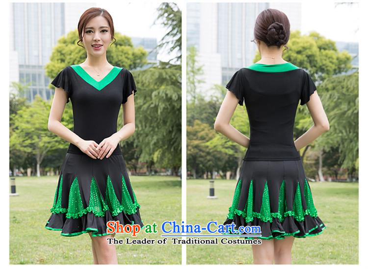 The Black Butterfly autumn and winter clothing in the new product of older women Dance Dance Dance Plaza Service skirt kit long-sleeved green collar black T-shirt + black-green petticoats M picture, prices, brand platters! The elections are supplied in the national character of distribution, so action, buy now enjoy more preferential! As soon as possible.