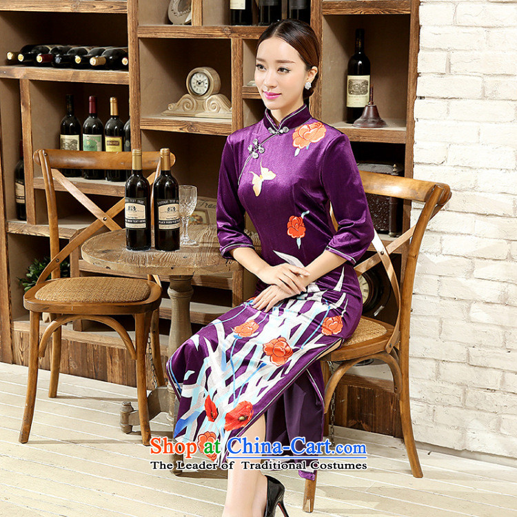 In the spring and autumn jie girl in Tang Dynasty qipao positioning poster stretch of 7/manual detained Kim scouring pads cheongsam dress female figure XXXL picture, prices, brand platters! The elections are supplied in the national character of distribution, so action, buy now enjoy more preferential! As soon as possible.