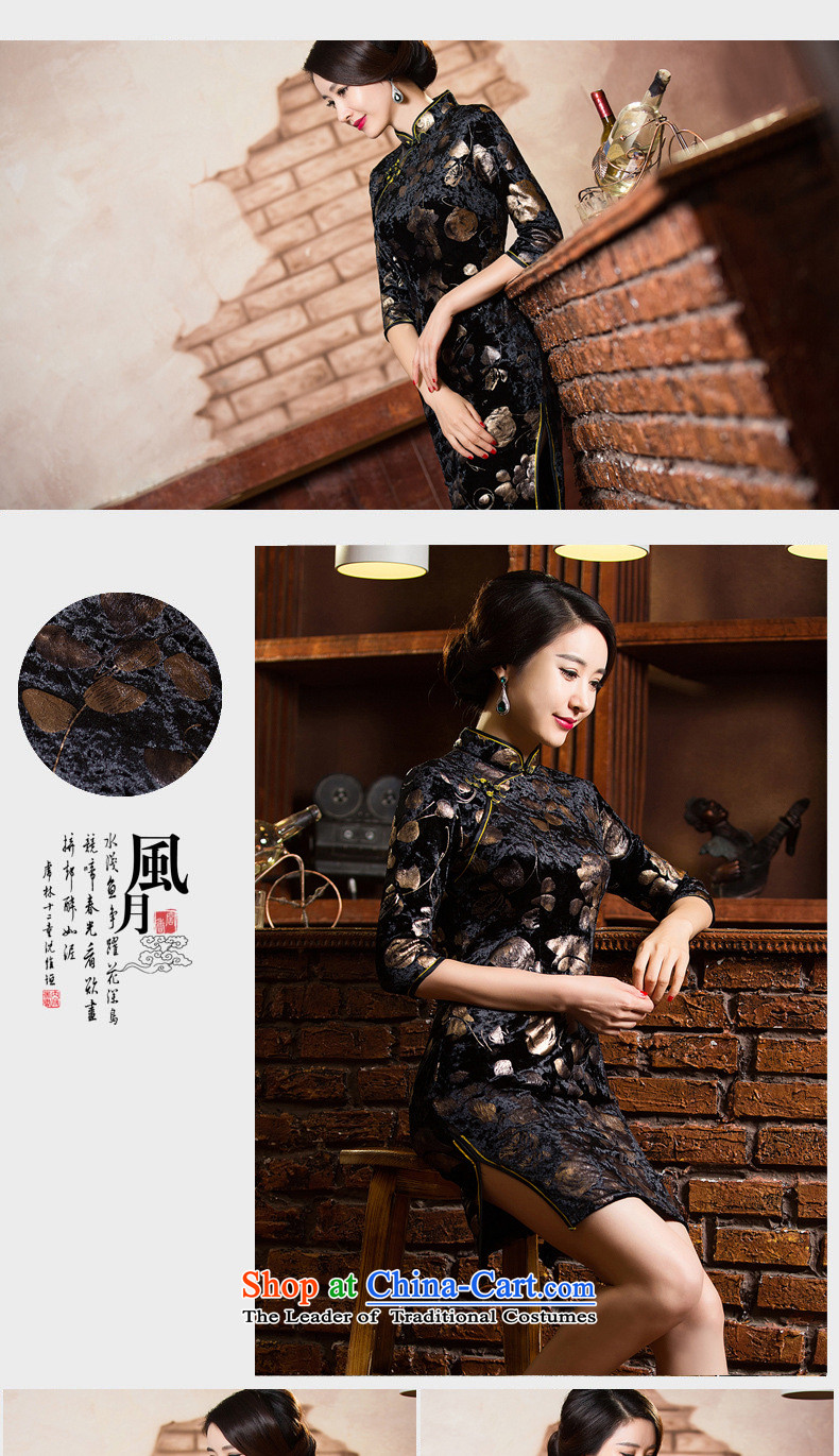 Figure 5 Senses older wedding wedding dresses large upscale mother in long-sleeved Kim installed cheongsam dress photo color velvet cheongsam XXL picture, prices, brand platters! The elections are supplied in the national character of distribution, so action, buy now enjoy more preferential! As soon as possible.
