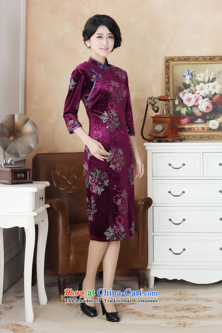 In the spring and autumn jie female Tang dynasty elegant qipao daily wedding banquet Mock-neck manually detained Kim scouring pads cheongsam dress 2507-12 Female Red M picture, prices, brand platters! The elections are supplied in the national character of distribution, so action, buy now enjoy more preferential! As soon as possible.