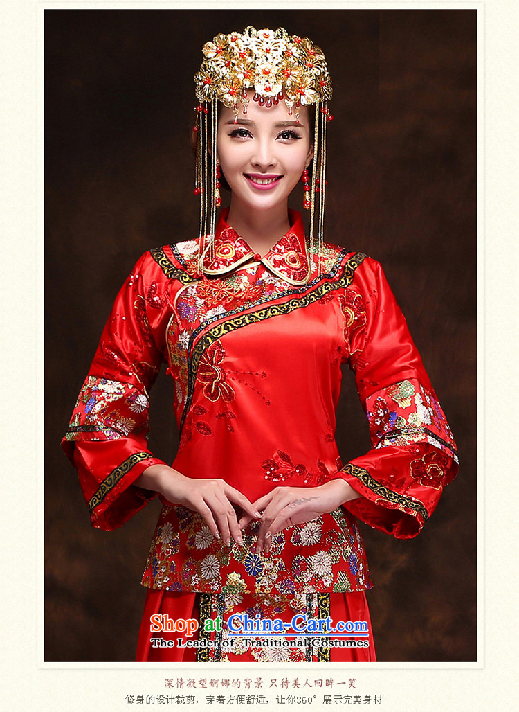 Tifi Li Hsiu-energy services to the dragon use autumn Wo, bridal dresses ancient Chinese wedding gown wedding long marriages bows services red xs picture, prices, brand platters! The elections are supplied in the national character of distribution, so action, buy now enjoy more preferential! As soon as possible.