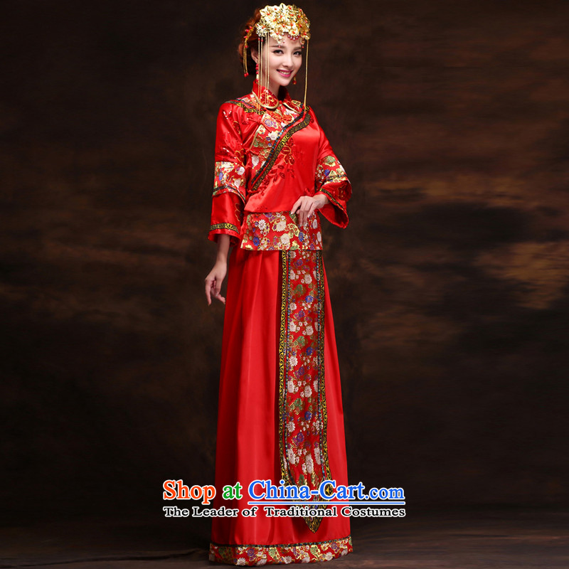 Tifi Li Hsiu-energy services to the dragon use autumn Wo, bridal dresses ancient Chinese wedding gown wedding long marriages bows red xs, energy services tifi (mod) has been pressed, fil shopping on the Internet