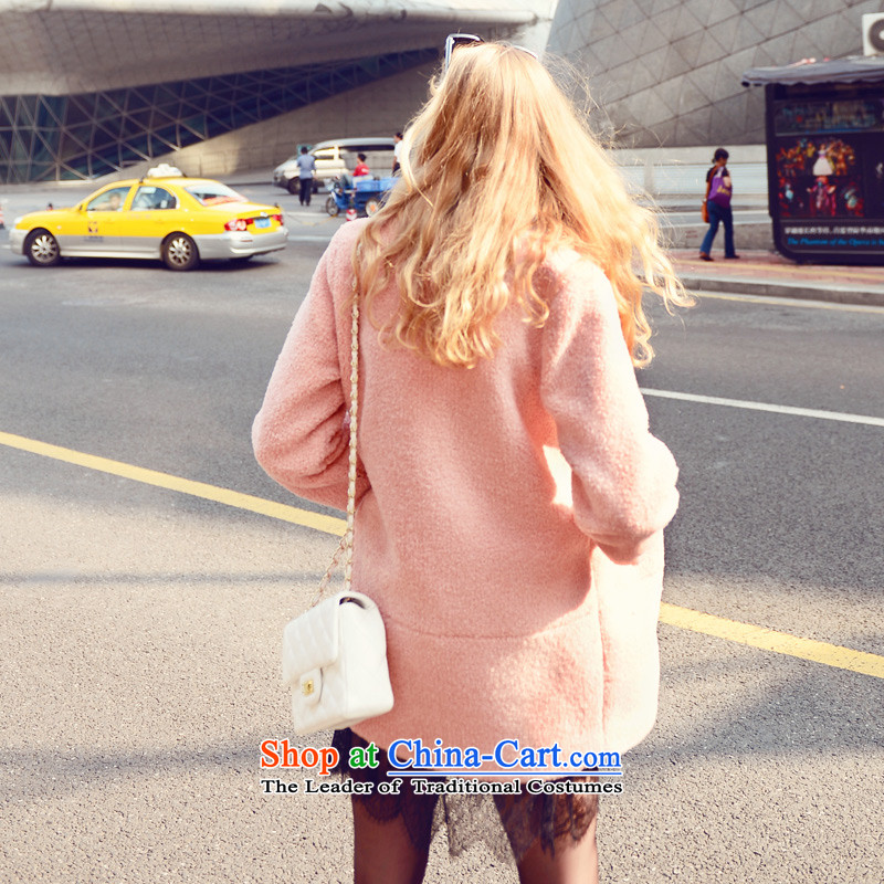 Use Show New Winter 2015 small incense at the time a wind coats that long aristocratic Women's jacket? gross pink S mystery-soo (MISHOW) , , , shopping on the Internet