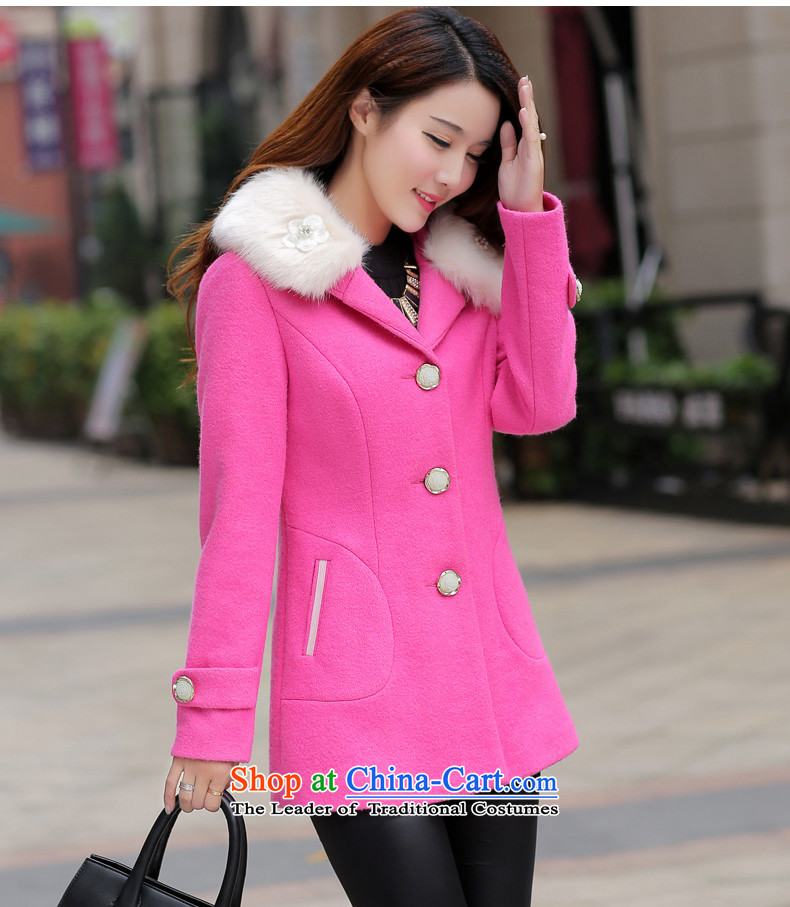Winter cap gross aimoonsa female jacket? 2015 winter clothing new Korean girl in the body of the decoration gross flows of women's coat? blue S picture, prices, brand platters! The elections are supplied in the national character of distribution, so action, buy now enjoy more preferential! As soon as possible.