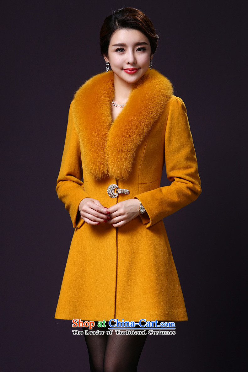 El Wire Cayman 2015 autumn and winter new products for women with mother wool a jacket NRJ6210 turmeric yellow XXL picture, prices, brand platters! The elections are supplied in the national character of distribution, so action, buy now enjoy more preferential! As soon as possible.