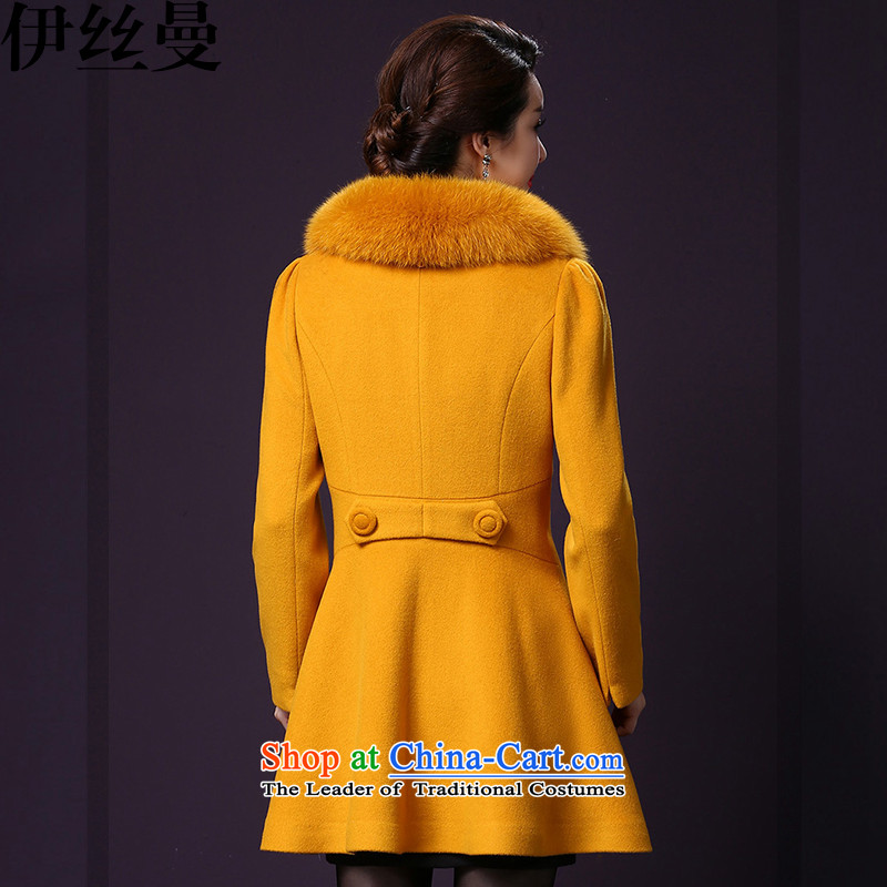 El Wire Cayman 2015 autumn and winter new products for women with mother wool a jacket NRJ6210 XXL, turmeric yellow, Cayman , , , shopping on the Internet