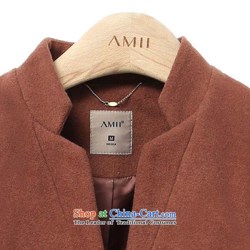 Amii[ minimalist ]2015 winter new larger collar Fold Bag gross 11571771? jacket caramel XXL,AMII,,, shopping on the Internet