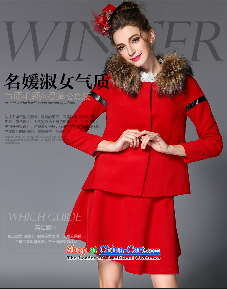 The Europe and improving access high-end larger women 2015 autumn and winter thick mm video thin kit jacket + Gross Gross?? skirt two kits Q221 blue 2XL Photo, prices, brand platters! The elections are supplied in the national character of distribution, so action, buy now enjoy more preferential! As soon as possible.