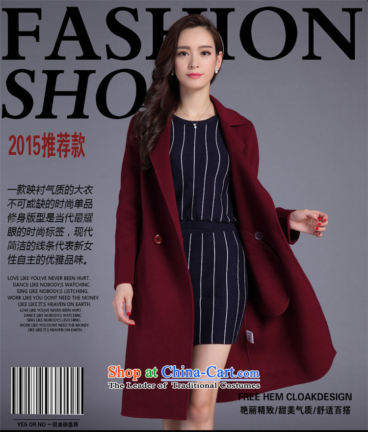 The new two-sided order2015 last cashmere overcoat female Korean wild female jacket coat? Navy L picture, prices, brand platters! The elections are supplied in the national character of distribution, so action, buy now enjoy more preferential! As soon as possible.