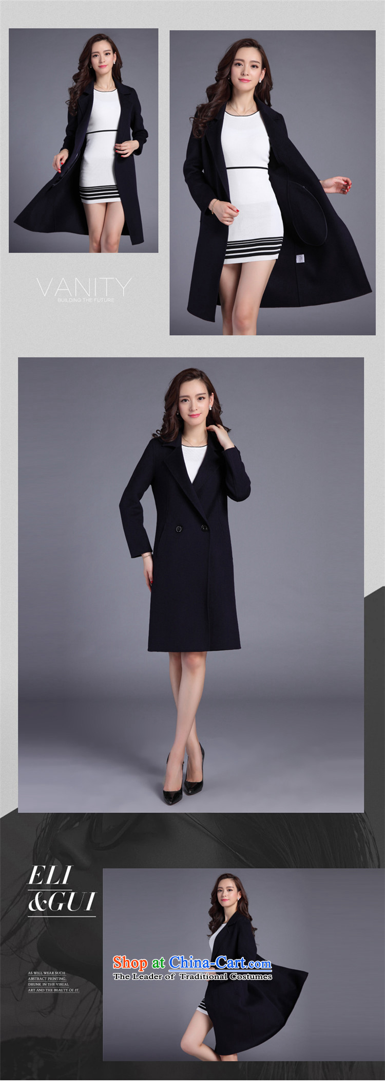 The new two-sided order2015 last cashmere overcoat female Korean wild female jacket coat? Navy L picture, prices, brand platters! The elections are supplied in the national character of distribution, so action, buy now enjoy more preferential! As soon as possible.