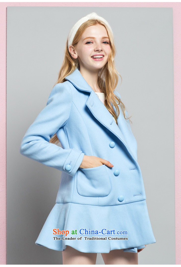 Lok-machi 2015 winter new products female sweet gentlewoman wind, double-Low waist petticoats C1AA44720 BLUE S/155 coats picture, prices, brand platters! The elections are supplied in the national character of distribution, so action, buy now enjoy more preferential! As soon as possible.