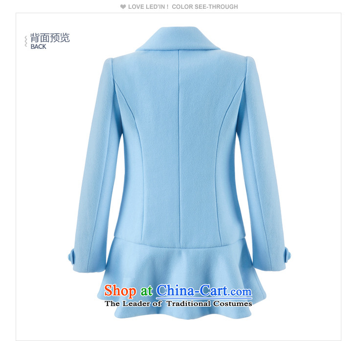 Lok-machi 2015 winter new products female sweet gentlewoman wind, double-Low waist petticoats C1AA44720 BLUE S/155 coats picture, prices, brand platters! The elections are supplied in the national character of distribution, so action, buy now enjoy more preferential! As soon as possible.