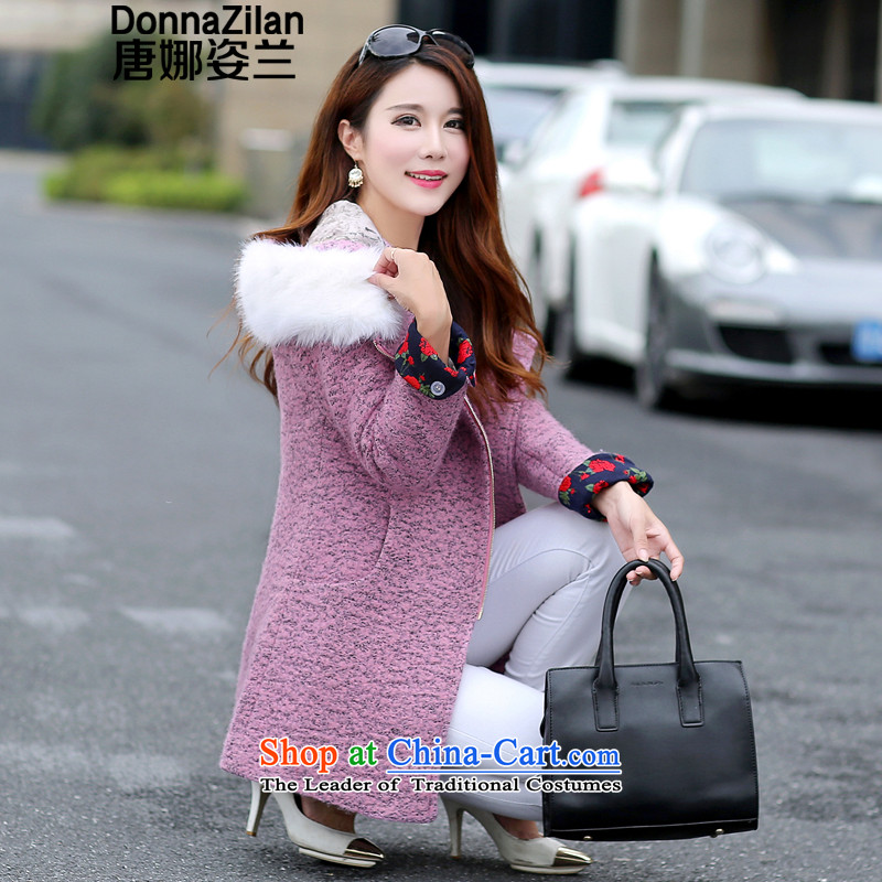 The estimated cap gross position? female long   jacket thick wool coat for winter2015? New thick hair for zip a wool coat womenS Light Violet