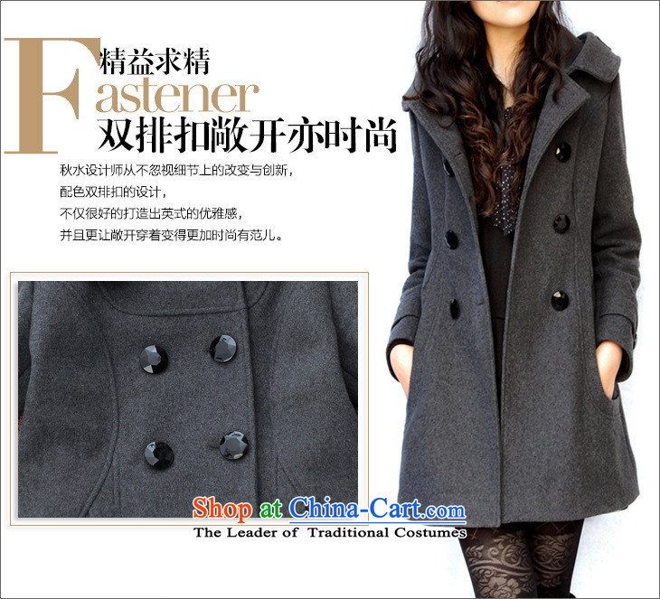 The fik autumn 2015 New Owen gross coats women won? Ms. version. Long large decorated in video thin female Sleek and versatile windbreaker female jacket charcoal gray cotton Plus Edition XXL140-160 catty picture, prices, brand platters! The elections are supplied in the national character of distribution, so action, buy now enjoy more preferential! As soon as possible.