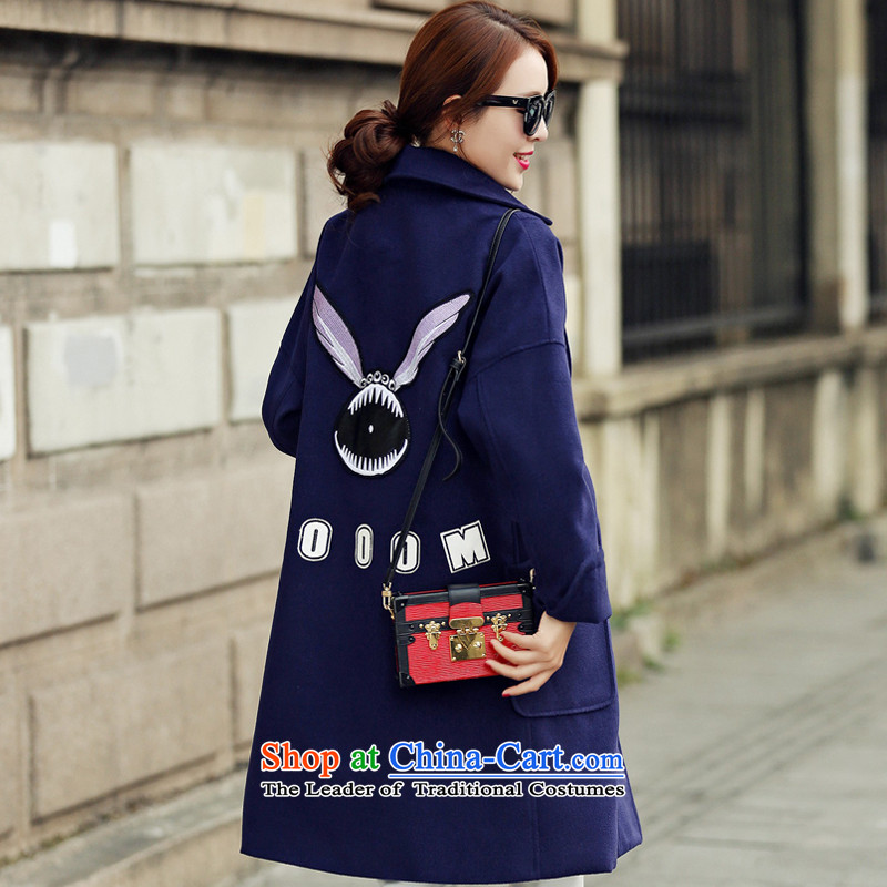 8po pockets in reverse collar long coats gross? Navy , L, 8P , , , shopping on the Internet