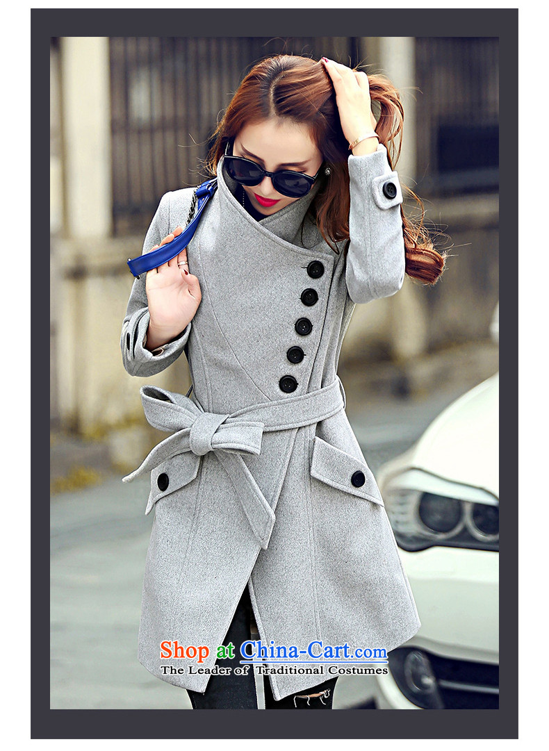 Statements were made by Lau autumn and winter in new long graphics thin Sau San tether collar a wool coat SA BOURDEAUX M picture, prices, brand platters! The elections are supplied in the national character of distribution, so action, buy now enjoy more preferential! As soon as possible.