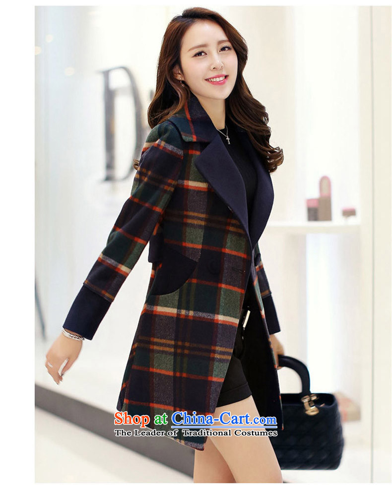 Statements were made by Lau new women's gross grid a wool coat Korean version of Sau San? jacket for larger windbreaker SAA GREEN M picture, prices, brand platters! The elections are supplied in the national character of distribution, so action, buy now enjoy more preferential! As soon as possible.