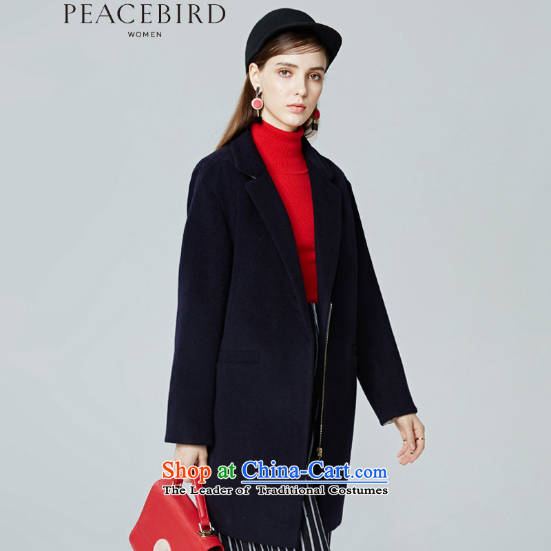 - New shining peacebird Women's Health 2015 winter clothing new products_? coats A4AA54597 basic color navy?S