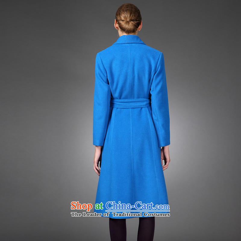 The elections of the same health maxchic stars Marguerite Hsichih 2015 winter lapel a swing long sleek frame-Tether wool coat 22482? Lake Mary M Hsichih Blue (maxchic) , , , shopping on the Internet
