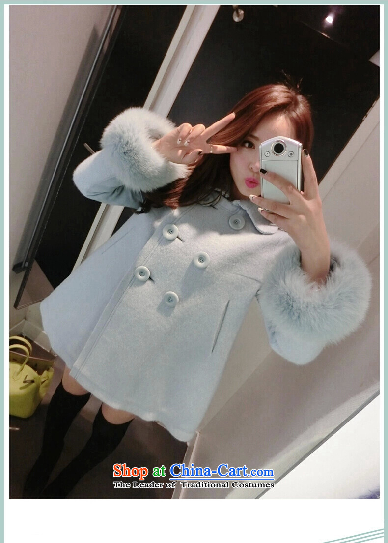 The first declared 2015 as the winter new gross large jacket? female relaxd A version of Fat MM a wool coat cuff /895 5XL gross light blue 180-195 around 922.747 picture, prices, brand platters! The elections are supplied in the national character of distribution, so action, buy now enjoy more preferential! As soon as possible.