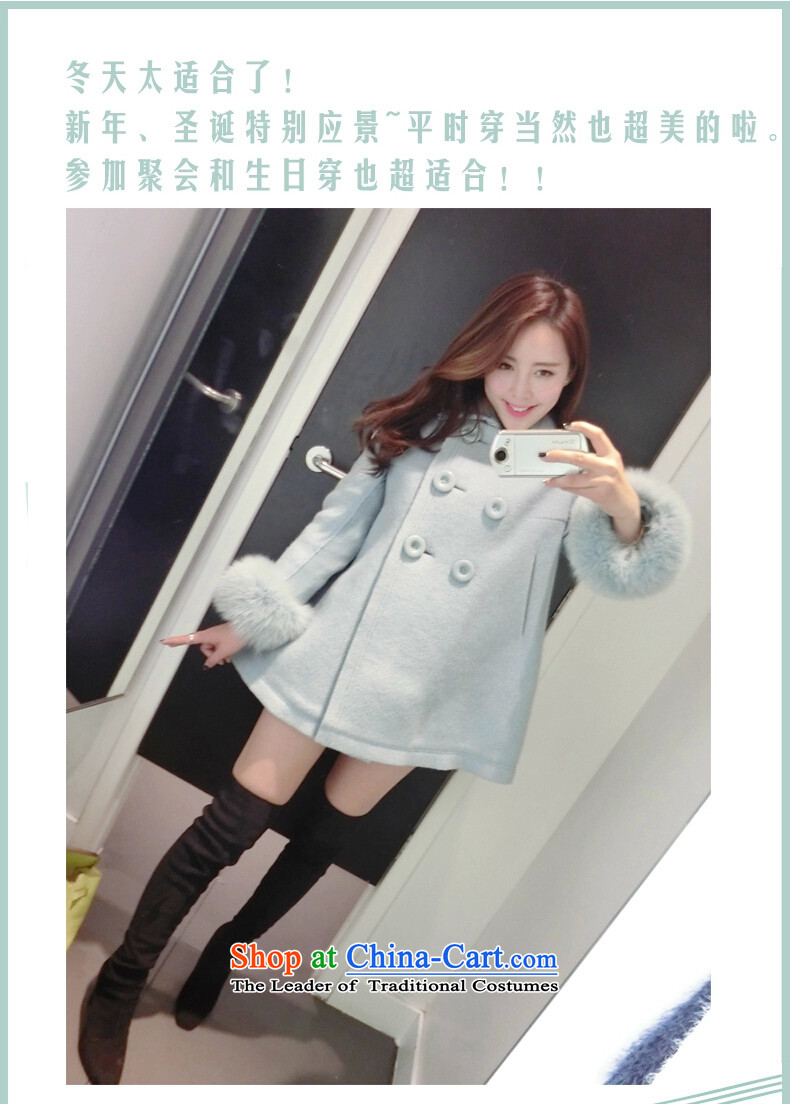 The first declared 2015 as the winter new gross large jacket? female relaxd A version of Fat MM a wool coat cuff /895 5XL gross light blue 180-195 around 922.747 picture, prices, brand platters! The elections are supplied in the national character of distribution, so action, buy now enjoy more preferential! As soon as possible.