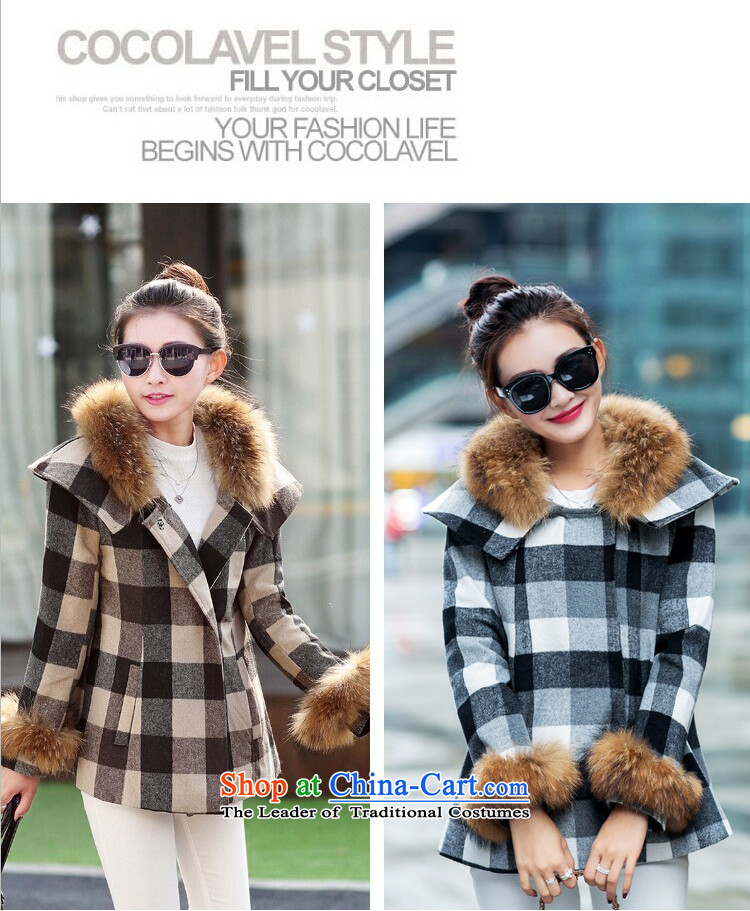 Also the fragrance of gross? 2015 autumn and winter coats New Sau San cloak? coats women's gross Korean video thin hair washable wool a wool coat brown L picture, prices, brand platters! The elections are supplied in the national character of distribution, so action, buy now enjoy more preferential! As soon as possible.